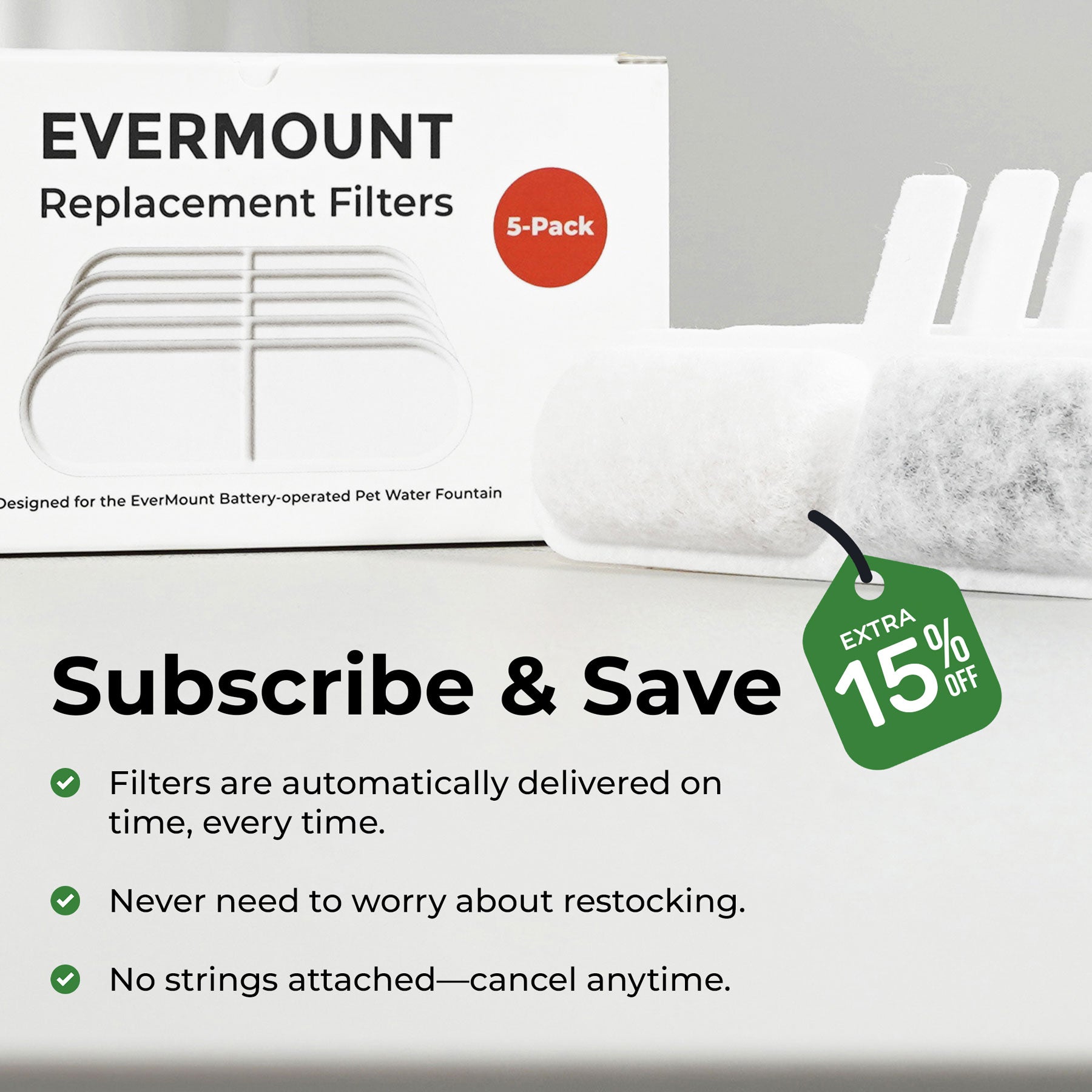EverMount Replacement Filters (5-Pack)
